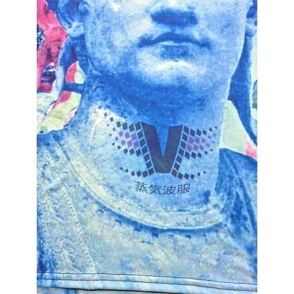 Vapor 95 Julius Ceasar Mens Shirt Size Small Dopamine Altared Art to Wear Blue - Picture 3 of 7
